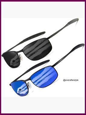 Accessories | Blue Retro Hippie Rectangle 7s 80s Small  display picture 3